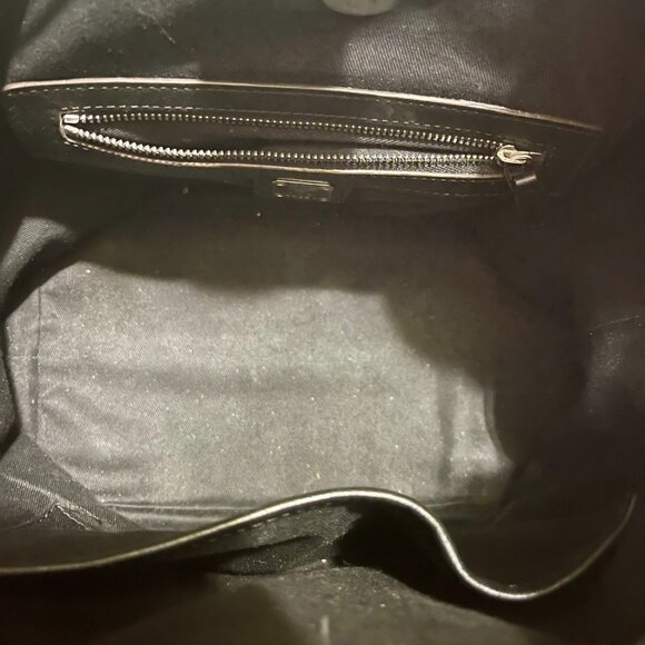 Authentic MCM Essential Monogram Leather Drawstring Bucket Bag + COA - Picture 15 of 16